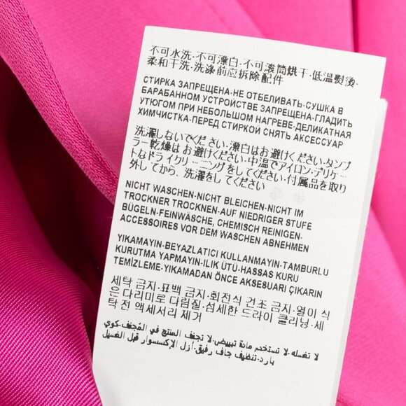 Versace SS20 Fuchsia Satin Safety Pin Detail Blazer - Picture 14 of 14